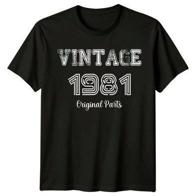 Vintage 1981 Originalteile 45. Geburtstag Herren T-Shirt Geschenk