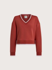 Brand New Varley Blithe Cropped Sweat Baked Apple Multiple Sizes In Hand