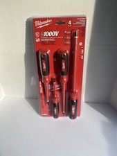 Milwaukee 48-22-2204 4-Piece Insulated Screwdriver with Roll Pouch