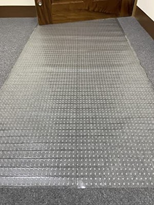  Floor Protector Waterproof Non-Slip Design Indoor 2'2'' x 3' (Mat) Clear