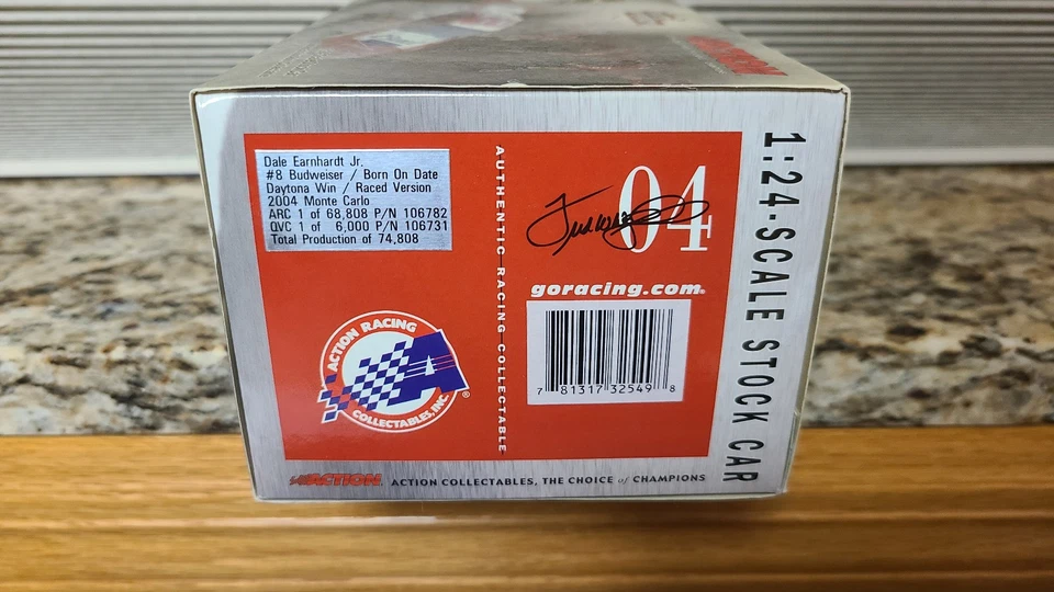 Dale Earnhardt Jr. 2004 Born On Date Daytona 500 Win Raced Version 1:24 Diecast - Image 3 of 3