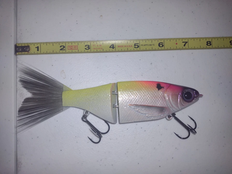 7-дюймовая резиновая плавучая наживка Chad Shad оригинальная КГБ, клоун - Изображение 2 из 2