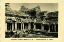 CPA ANGKOR-VATH Courette Intérieure du 3e etage CAMBODGE INDOCHINA (779468)