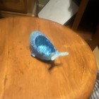Blue Art Resin Whale Figurine Decorative Ocean Animal Collectible — photo 2