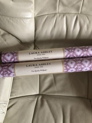 2 x Rollen Vintage Laura Ashley Whitebrook Mulberry gleiche Charge klassisch elegant