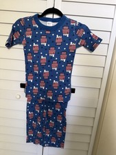 HANNA ANDERSSON PEANUTS SNOOPY STARS Pjs Short Set 140 10