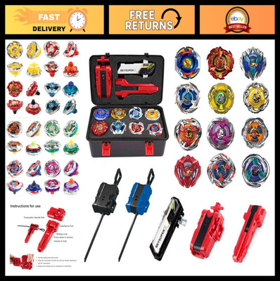 Battling Top Burst Gyros Toy Set - Combat Game for Kids 6-12, 3 Launchers & Tops