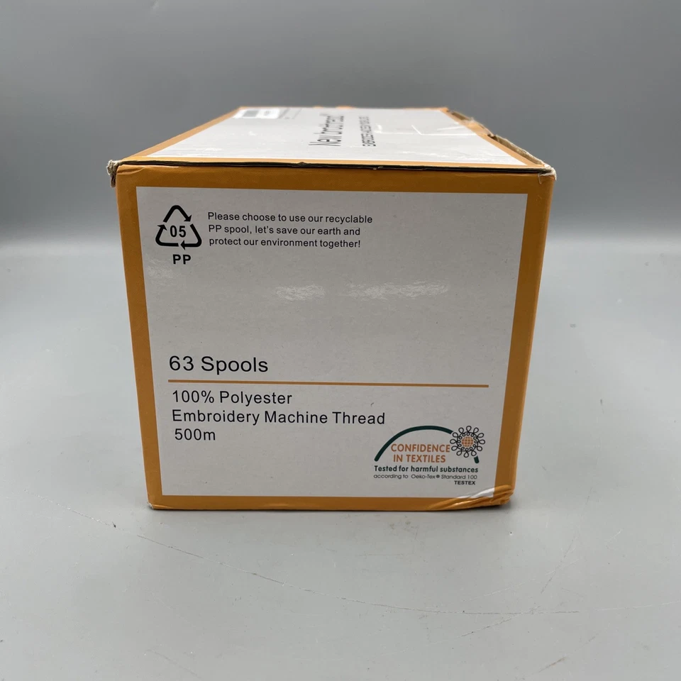 New brothread 63 Colors Polyester Embroidery Machine Thread Kit 500M 🪡🧵 - Image 3 of 4