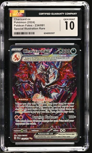 POKEMON CGC 10 2024 SV Paldean Fates Charizard ex 234/091 SIR *2007