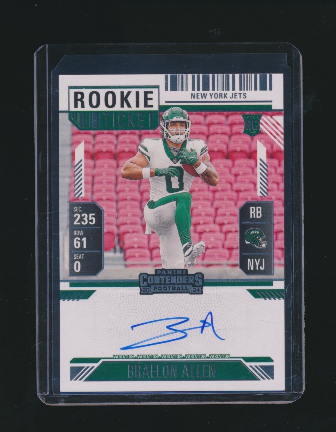BRAELON ALLEN 2024 PANINI CONTENDERS ROOKIE TICKET RC AUTO #115