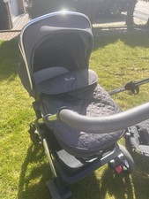 Silver Cross Pioneer Single Pram/buggy - Black Excellent Condition