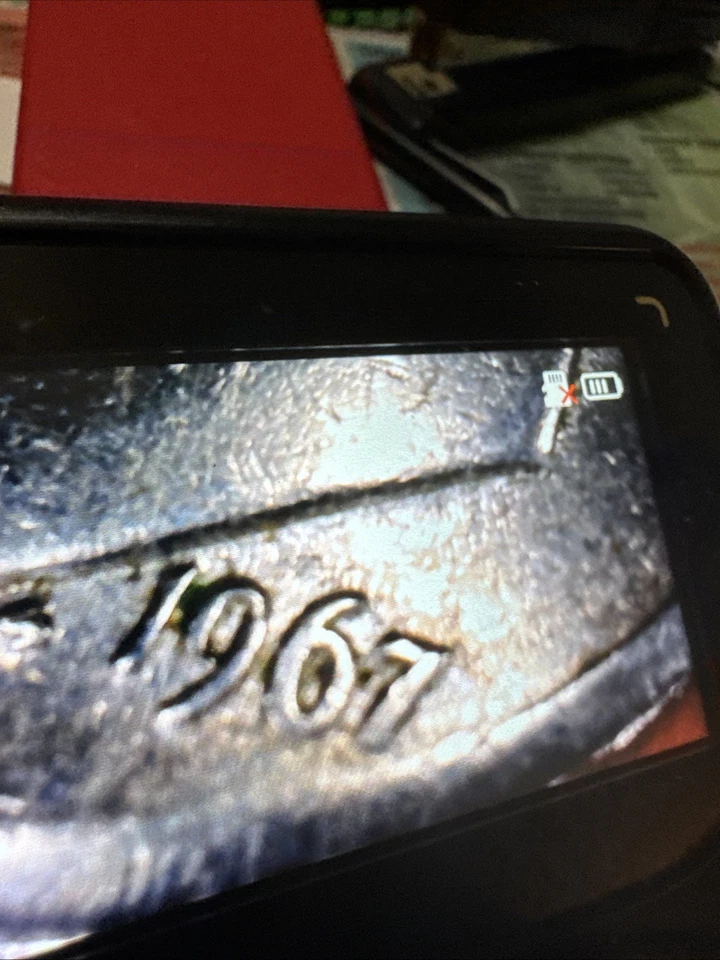 1967 Roosevelt Dime Circulated with Errors No Mint Mark  And Doubling - Image 3 of 4