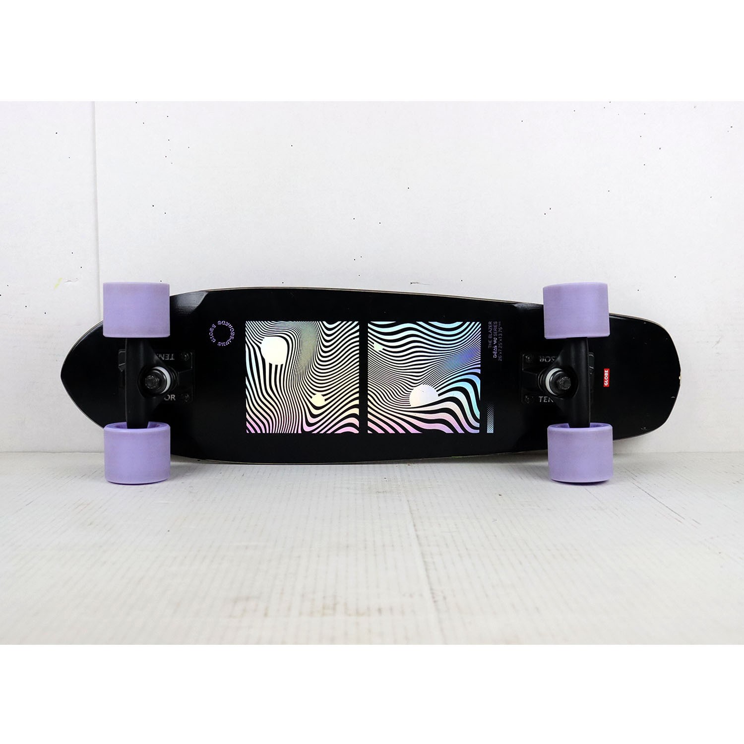Blem Globe Cruiser Skateboard Blazer Black/Purple 7.25" x 26"