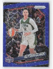 2025 Panini Prizm WNBA #129 Alysha Clark Blue Velocity Prizms