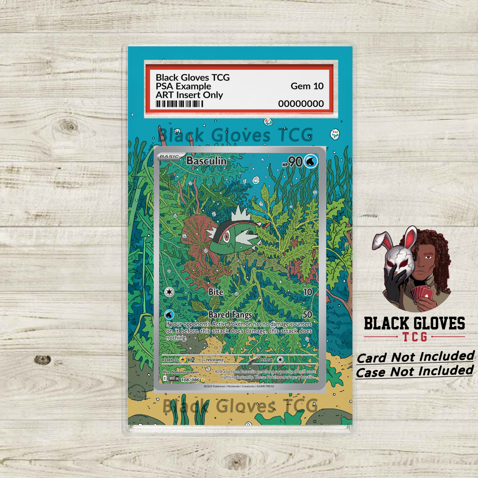 Basculin 108/086 Sv: White Flare Art Insert (No Card)