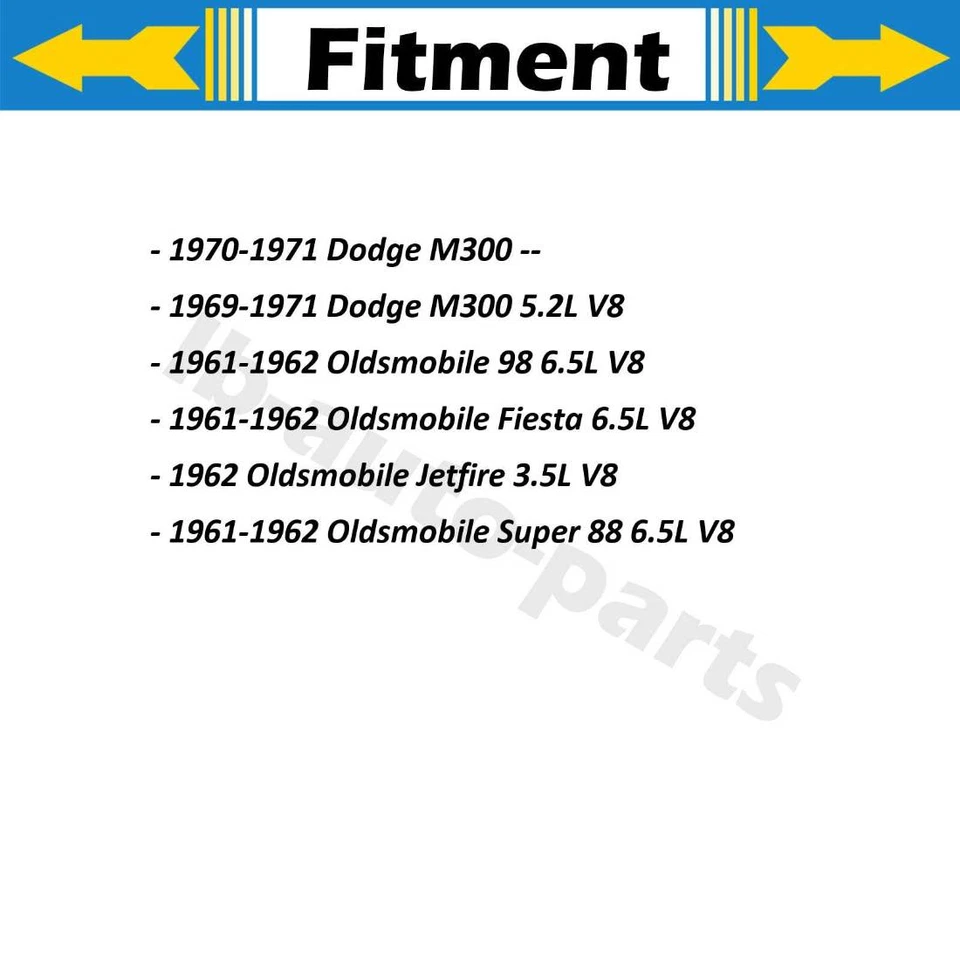 Manguera de freno trasera Sunsong 2x para Oldsmobile Jetfire 3,5 L 1962 Foto 2 de 4