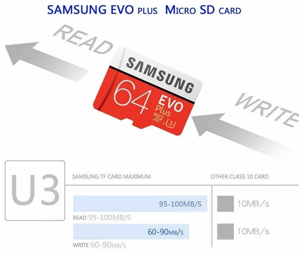 Samsung Evo Plus Micro SD Card 64GB Class10 SDXC Memory Card Memory Card - Image 3 of 4