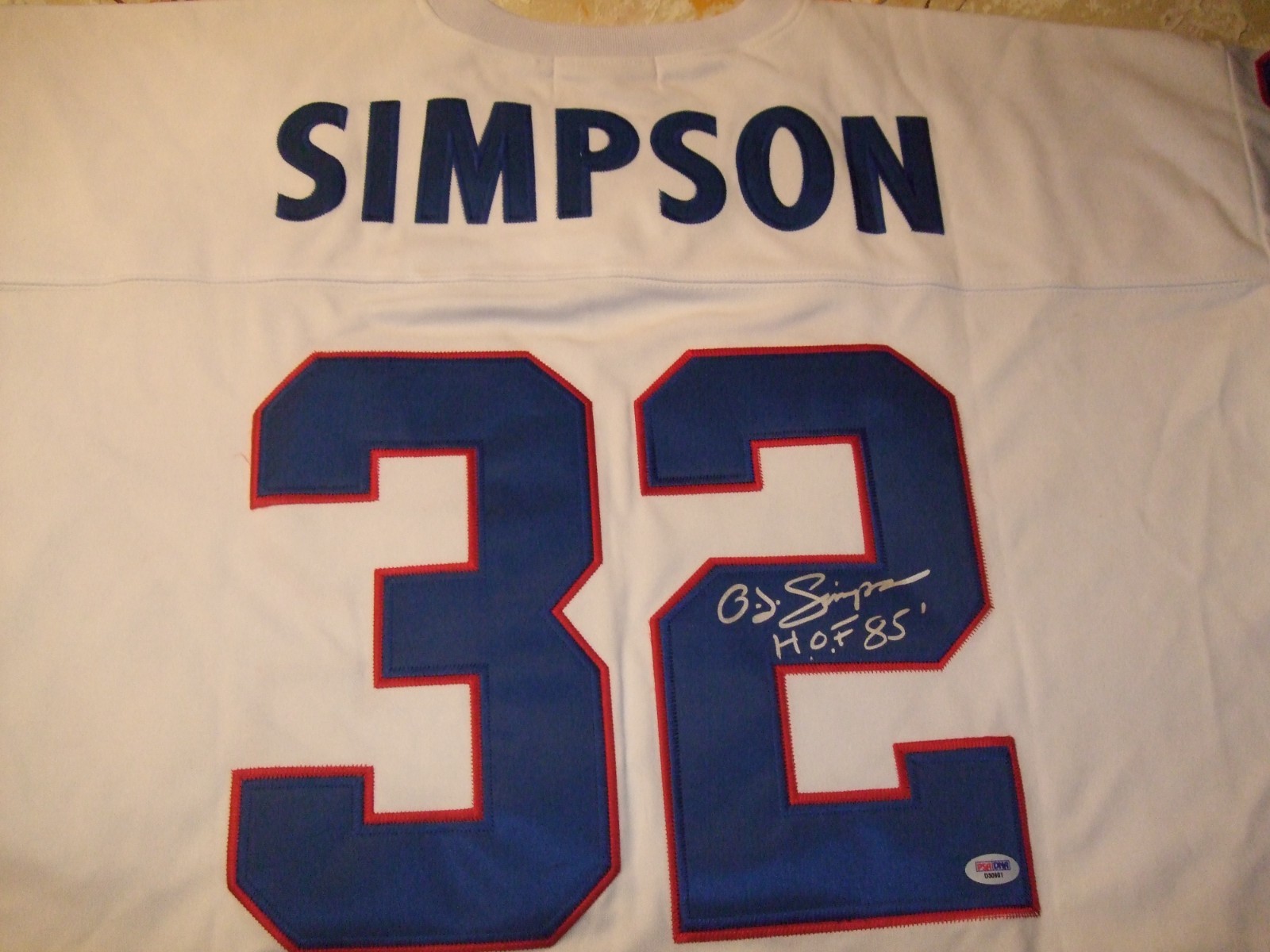 O.J. Simpson Autographed Mitchell & Ness Jersey Inscription HOF 85 Throwback 73