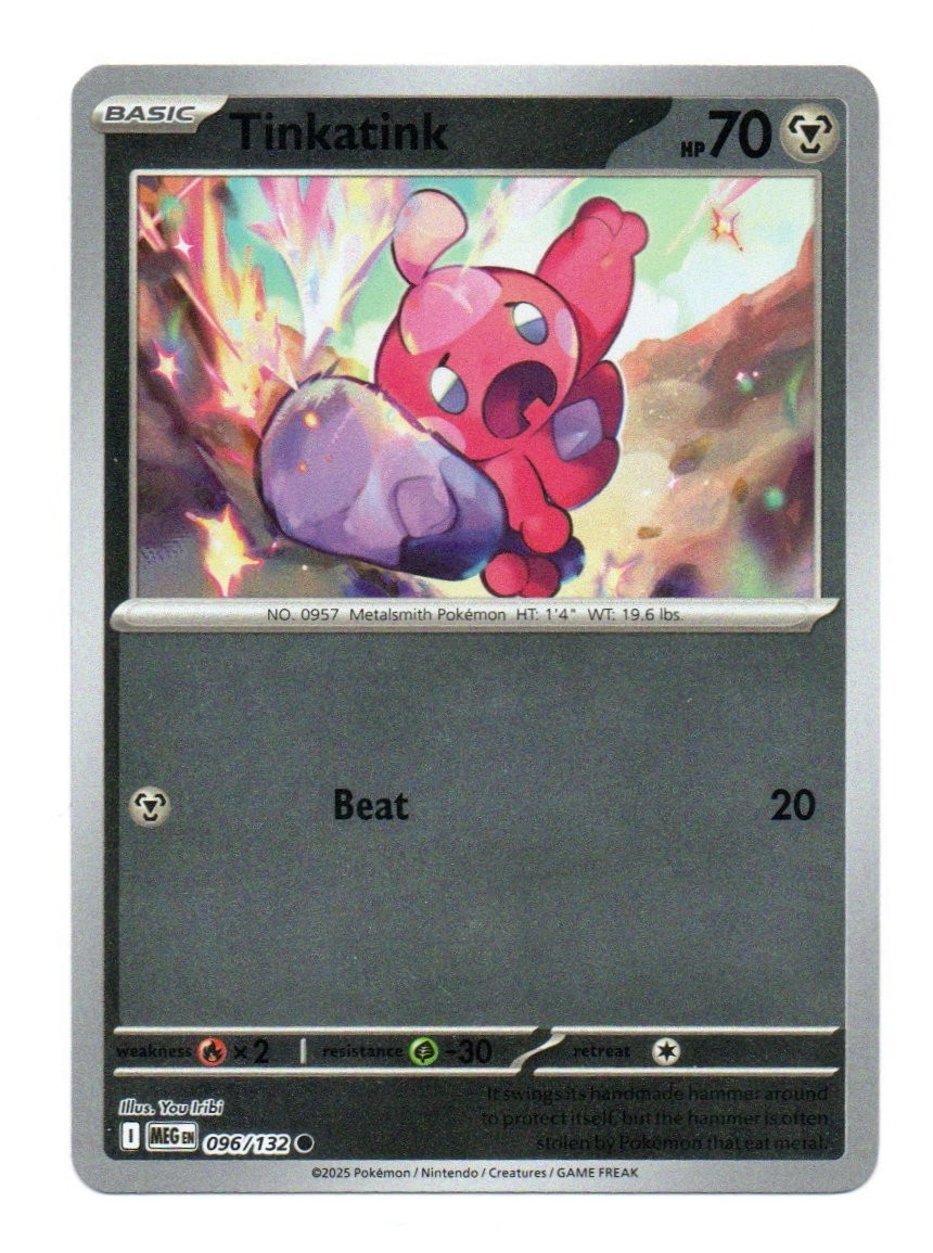 Tinkatink Reverse Holo Pokémon TCG ME01 Mega Evolution 096/132
