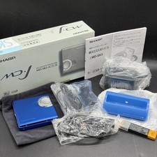 SHARP MD-SK5-A Portable MD Walkman Player Blue MiniDisc Tested Japan Near Mint