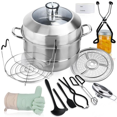 Canning Pot-Canning supplies starter kit, Stainless Steel Canning Tool Kit, W...