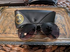 Ray-Ban Aviator Black Gray RB3558 002/8G 58-14-140 Sunglasses