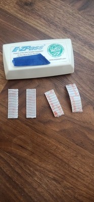 EZPass/IPass/FasTrak/SunPass 3M CLEAR MOUNT STRIPS DUAL LOCK, FREE SHIPPING 