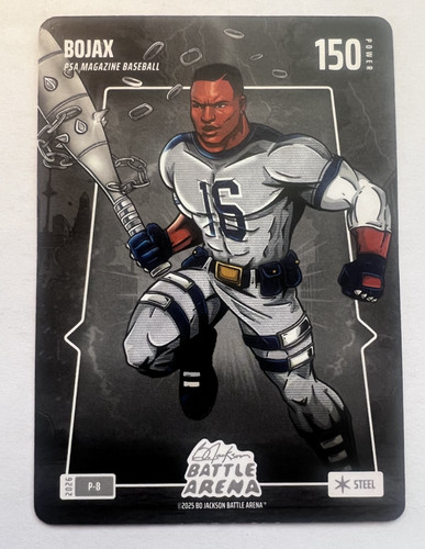 2025 Bo Jackson Battle Arena Bojax Steel Parallel Card P-8 PSA MAG INSERT