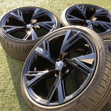 22 AUDI RIMS A6 RS6 S6 RIMS GENUINE STOCK WHEELS TIRES OEM 4K0601025DK BLACK