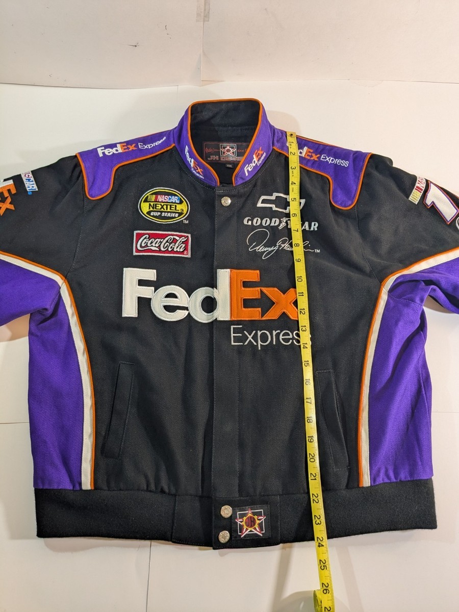 VTG Denny Hamlin #11 Chase Authentics Fedex NASCAR Jacket Mens XXL