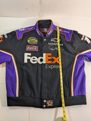 VTG Denny Hamlin #11 Chase Authentics Fedex NASCAR Jacket Mens XXL