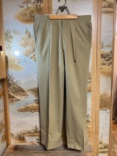 Giorgio Armani Collezioni Pleated Trousers Khaki Size 36 x 32