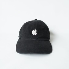 Apple 2003 Corporate Embroidered Black Cap Logo Old Style Hat