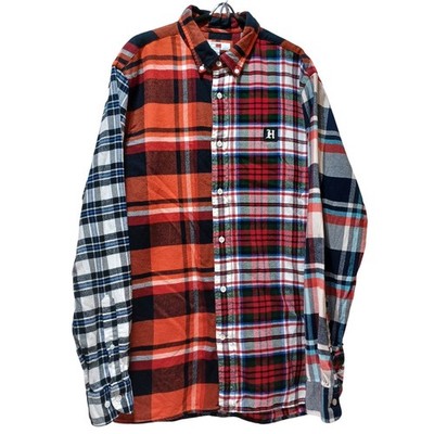 Tommy Hilfiger Lewis Hamilton Flannel Mens L Plaid Shirt Formula 1 F1 Motorsport