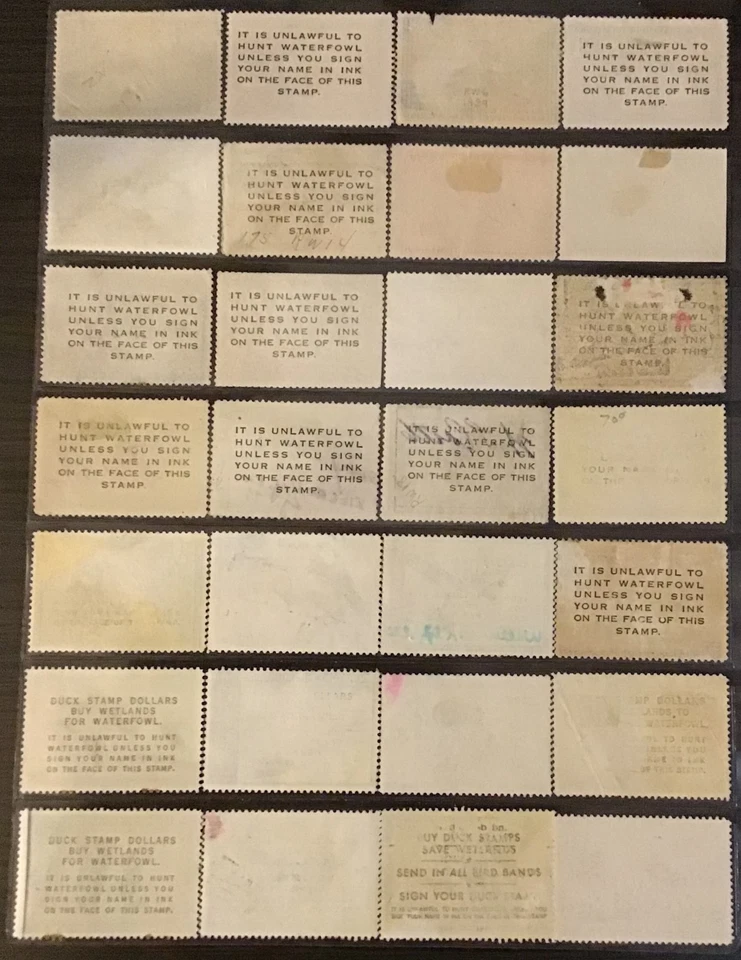 U.S. Duck Stamp Collection, $1 - $25.00, MNH, MH, Used, Cat. Val $971.50 - Image 2 of 4
