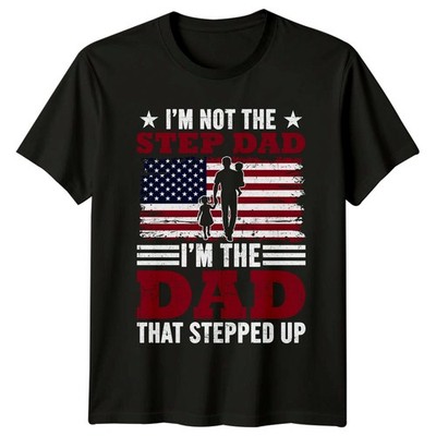 Im Not The Step Dad Herren T-Shirt Stiefvater Vaterschaft Vatertag Geschenk für Ihn