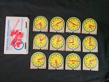 Vintage 12 JUDY INSTRUCTO Original Mini Clocks 209041 Telling Time