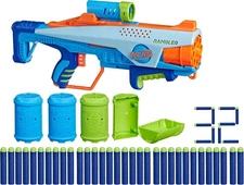 Elite Junior Rookie Pack, Easy Play Toy Foam Blaster, 32 Nerf Darts, 4... 