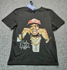 Romwe black tory Lanez Active Lifestyle t-shirt women size XS NWT