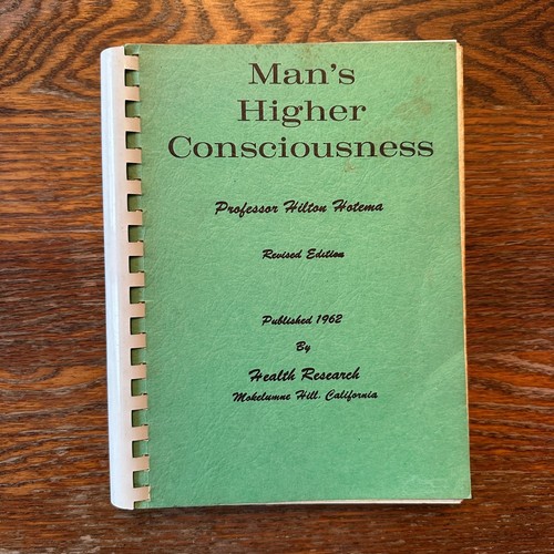 Cover of Man's Higher Consciousness 1962 Spiral-Bound PB GOOD
