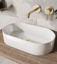 Image of Oval Countertop Basin 525mm - Tennessee - White