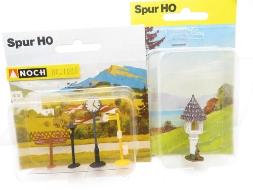 333HO - Noch H0 1086 / ?? - 2 Packungen Wegweiser etc. / Martel - top mit OVP