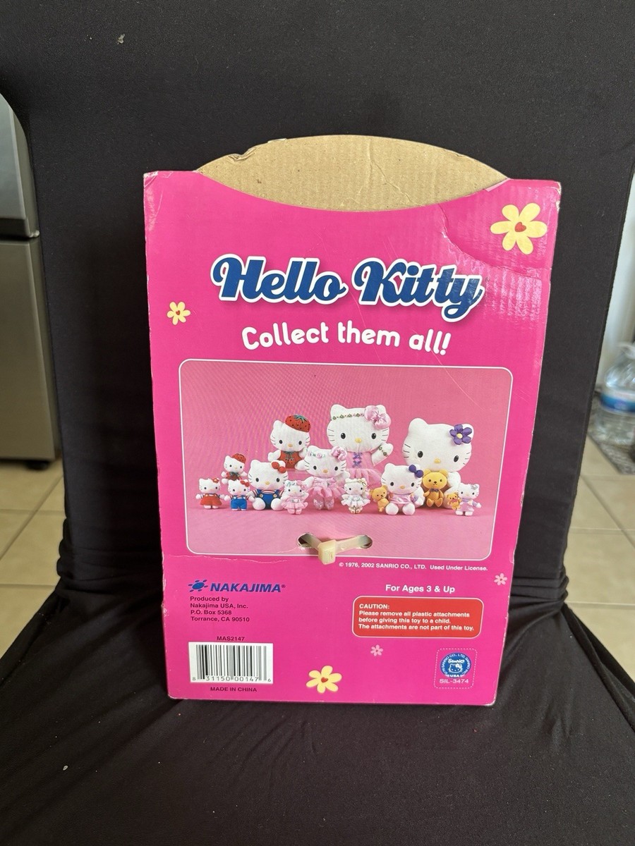 Hello Kitty Plush 2002 Sanrio Nakajima Purple Flower Bear VTG