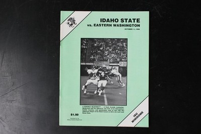 Idaho State vs. Eastern Washington Football Program Oct 1986 McDermitt
