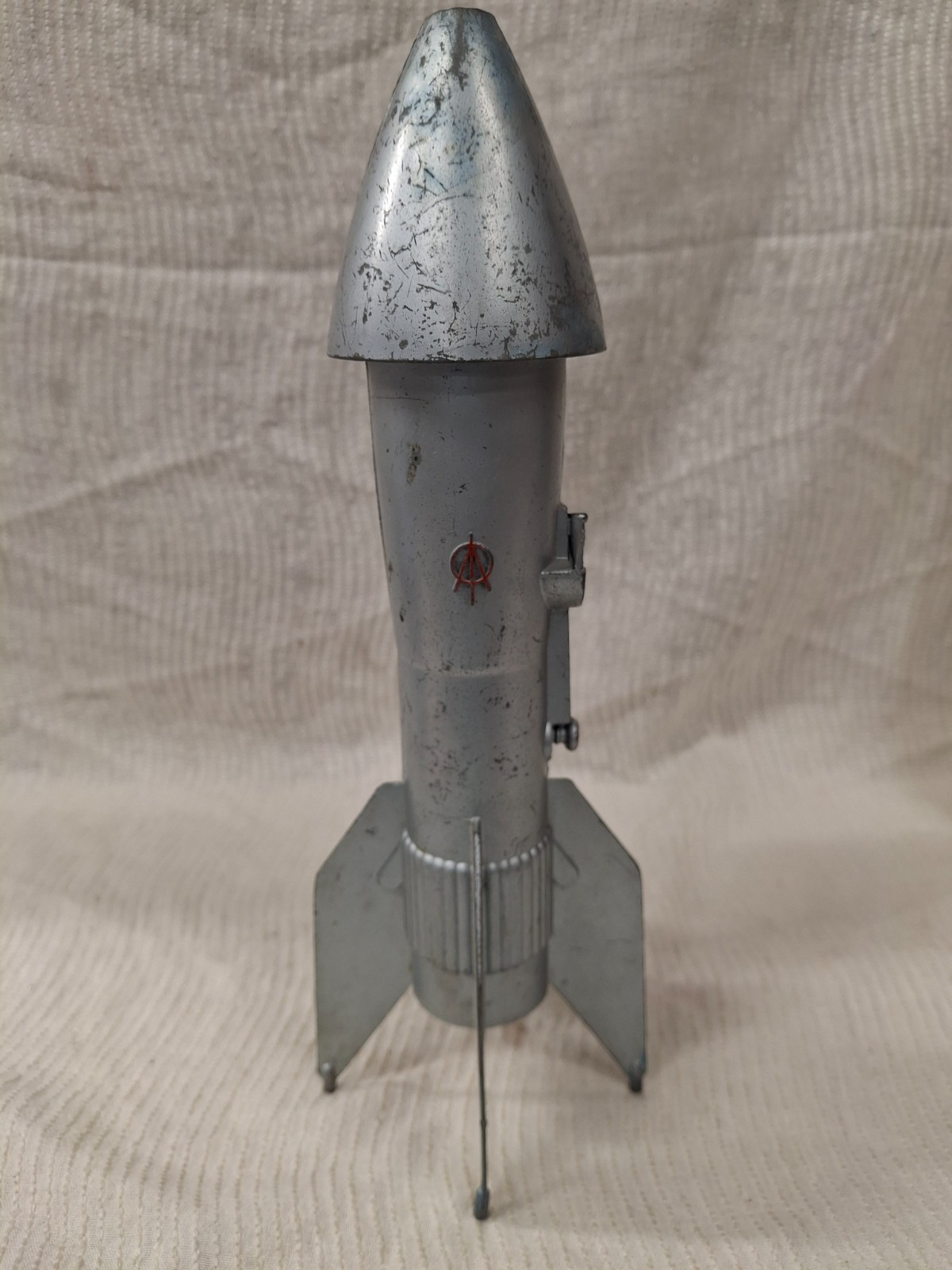 Vintage Astro Mfg Rocket Space Ship Mechanical Coin Bank 1957 Berzac Creation
