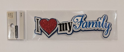 #ad #ad I ❤️ My Family Scrapbooking Title Sticker By Recollections $4.99