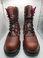 NEW Rocky RamsHom Logger WP Comp Toe 9" Work Boots-Brown Size 11M US