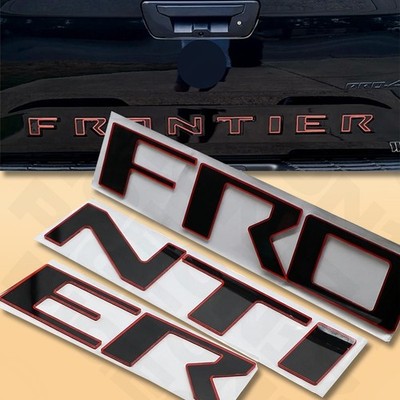 22-26 For Nissan Frontier Acrylic Tailgate Leter Insert Emblem Badge Accessories