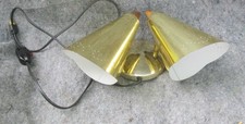 Vintage 1950s/60s Brass Plated Cone MCM Plug-...