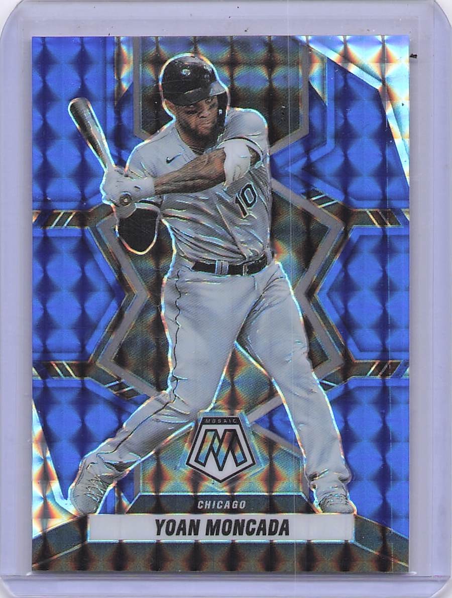 2022 Panini Mosaic #191 Yoan Moncada Blue Mosaic #/99